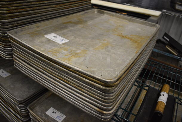 13 Metal Full Size Baking Pans. 18x26x1. 13 Times Your Bid! - Image 2 of 3