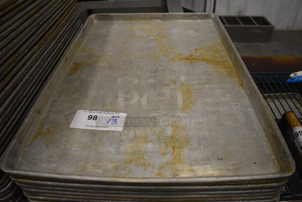 13 Metal Full Size Baking Pans. 18x26x1. 13 Times Your Bid! - Image 3 of 3