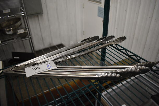5 Metal Tongs. 17". 5 Times Your Bid! - Image 1 of 2
