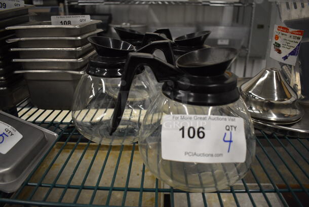 4 Coffee Pots. 7x6x7. 4 Times Your Bid! - Image 1 of 3