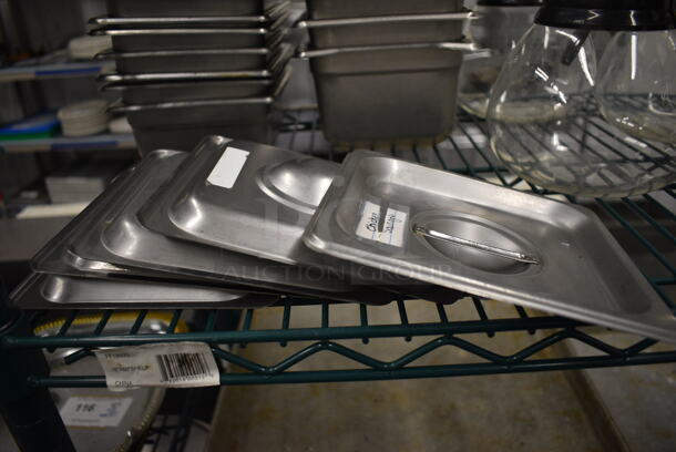 5 Stainless Steel 1/6 Size Drop In Bin Lids. 5 Times Your Bid! - Image 2 of 2
