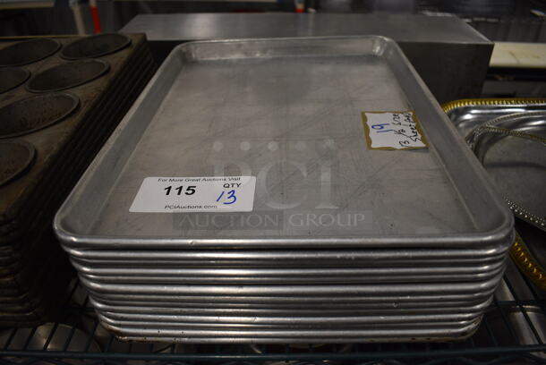 13 Metal Half Size Baking Pans. 13x18x1. 13 Times Your Bid! - Image 1 of 3