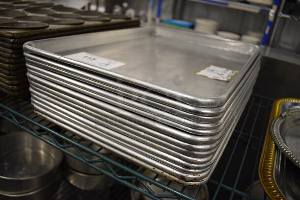 13 Metal Half Size Baking Pans. 13x18x1. 13 Times Your Bid! - Image 3 of 3