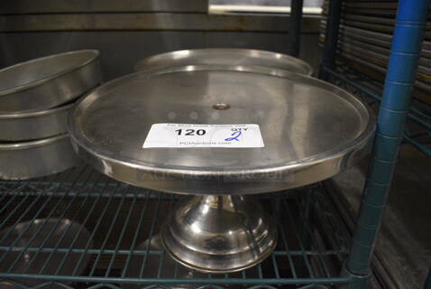 2 Stainless Steel Countertop Cake Stands. 13x13x7. 2 Times Your Bid!