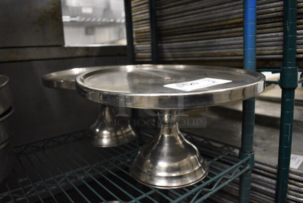 2 Stainless Steel Countertop Cake Stands. 13x13x7. 2 Times Your Bid! - Image 2 of 2