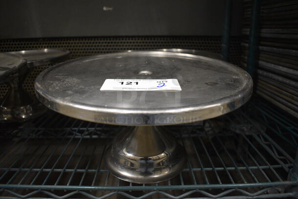 2 Stainless Steel Countertop Cake Stands. 13x13x7. 2 Times Your Bid!