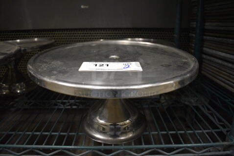2 Stainless Steel Countertop Cake Stands. 13x13x7. 2 Times Your Bid!