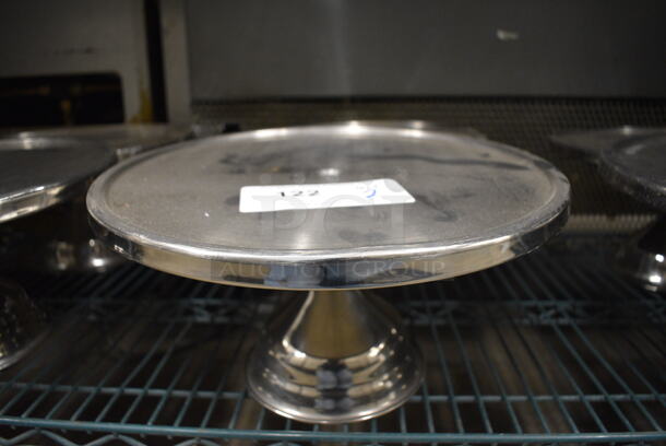 2 Stainless Steel Countertop Cake Stands. 13x13x7. 2 Times Your Bid!