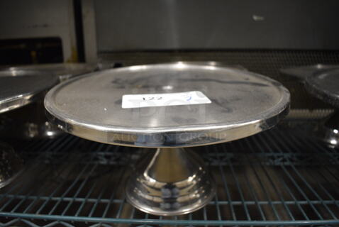 2 Stainless Steel Countertop Cake Stands. 13x13x7. 2 Times Your Bid!