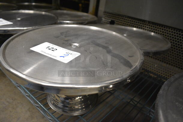2 Stainless Steel Countertop Cake Stands. 13x13x7. 2 Times Your Bid! - Image 2 of 3