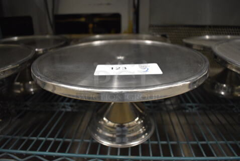 2 Stainless Steel Countertop Cake Stands. 13x13x7. 2 Times Your Bid!