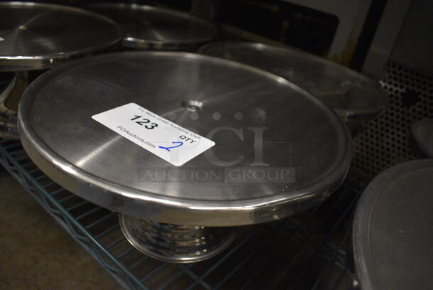 2 Stainless Steel Countertop Cake Stands. 13x13x7. 2 Times Your Bid! - Image 2 of 3