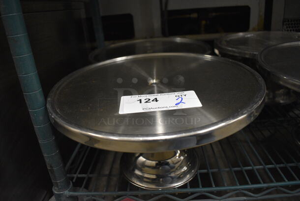 2 Stainless Steel Countertop Cake Stands. 13x13x7. 2 Times Your Bid! - Image 1 of 3