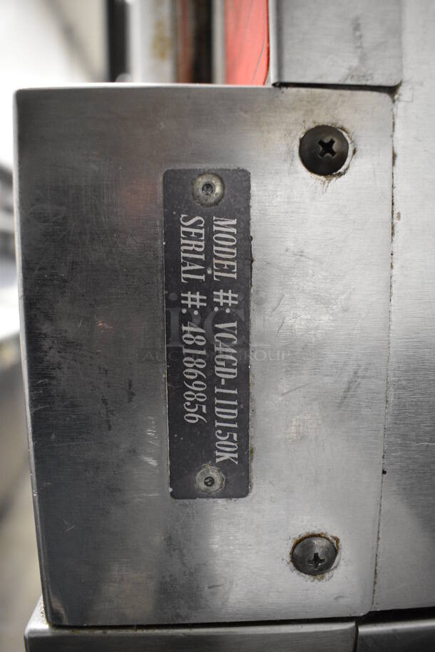 2 FANTASTIC! Vulcan Model VC4GD-11D150K Stainless Steel Commercial Gas Powered Full Size Convection Oven w/ View Through Doors, Metal Oven Racks and Thermostatic Controls on Commercial Casters. 40x31x70. 2 Times Your Bid! - Image 9 of 11