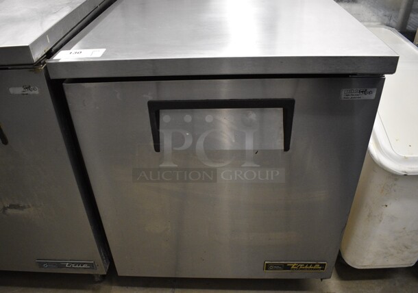 GREAT! 2016 True Model TUC-27-HC Stainless Steel Commercial Single Door Undercounter Cooler on Commercial Casters. 115 Volts, 1 Phase. 27.5x30x34.5. Tested and Working! - Image 1 of 5