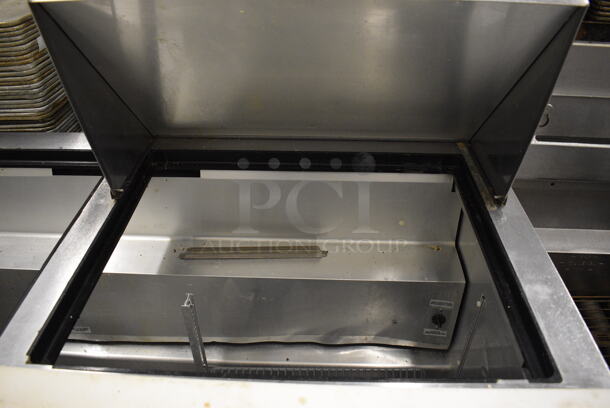 GREAT! 2016 True Model TSSU-72-30M-B-ST Stainless Steel Commercial Sandwich Salad Prep Table Bain Marie Mega Top w/ Cutting Board on Commercial Casters. 115 Volts, 1 Phase. 72x34x48. Tested and Does Not Power On - Image 5 of 9
