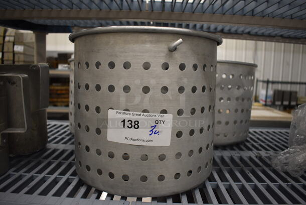 3 Metal Steamer Insert for Stock Pot. 12x12x10.5, 12.5x12.5x9. 3 Times Your Bid! - Image 1 of 3
