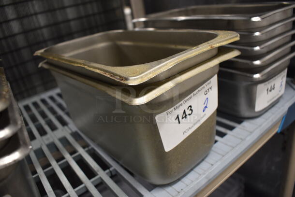 2 Stainless Steel 1/3 Size Drop In Bins. 1/3x6. 2 Times Your Bid! - Image 3 of 3