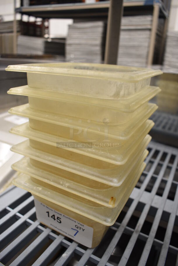 7 Poly 1/6 Size Drop In Bins. 1/6x4. 7 Times Your Bid! - Image 2 of 3