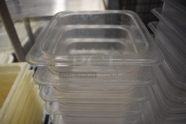 10 Poly Clear 1/6 Size Drop In Bins. 1/6x4. 10 Times Your Bid! - Image 3 of 3