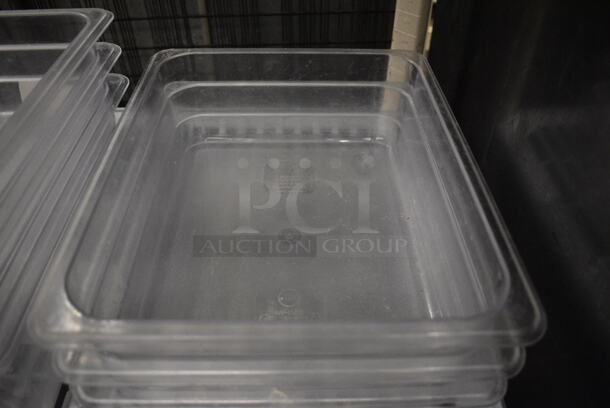 3 Poly Clear 1/2 Size Drop In Bins. 1/2x4. 3 Times Your Bid! - Image 3 of 3