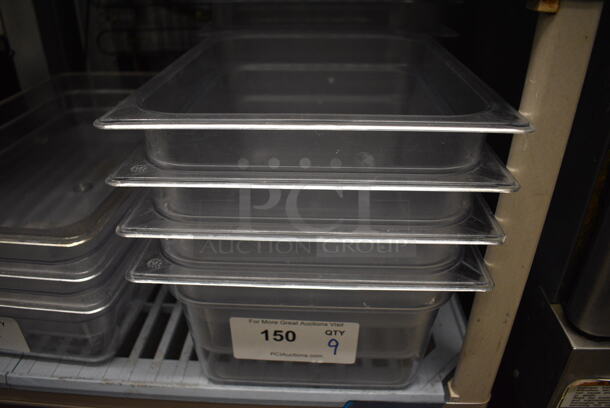 9 Poly Clear 1/2 Size Drop In Bins. 1/2x6. 9 Times Your Bid!