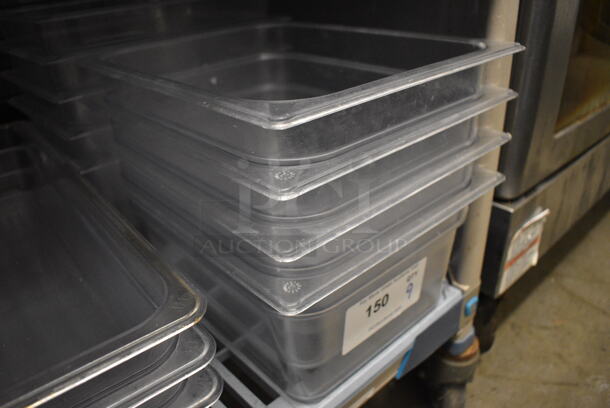 9 Poly Clear 1/2 Size Drop In Bins. 1/2x6. 9 Times Your Bid! - Image 2 of 3