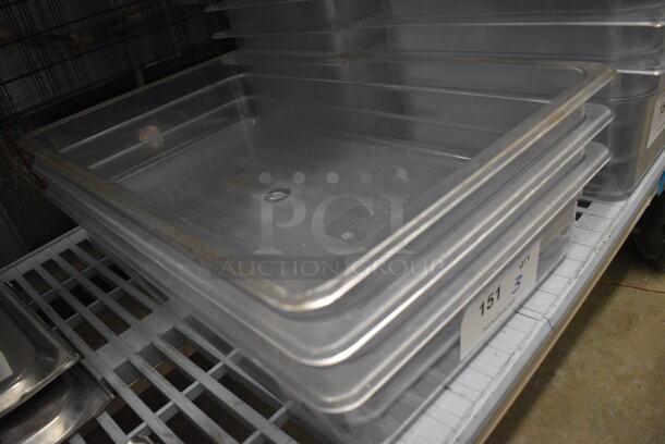 3 Poly Clear Full Size Drop In Bins. 1/1x4. 3 Times Your Bid! - Image 2 of 2