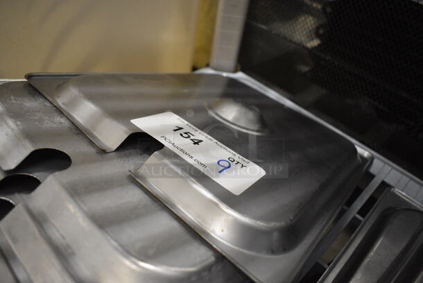 9 Stainless Steel 1/2 Size Drop In Bin Lids. 9 Times Your Bid! - Image 2 of 2
