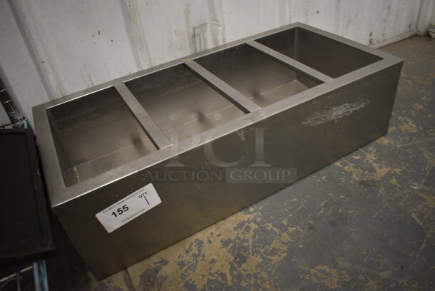 Stainless Steel Bin w/ 4 Sections. 30x14.5x8 - Image 2 of 4