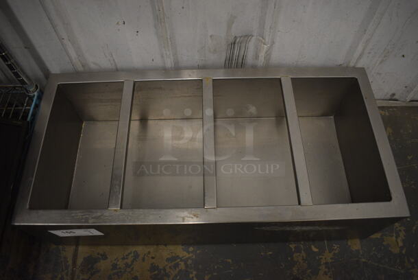 Stainless Steel Bin w/ 4 Sections. 30x14.5x8 - Image 3 of 4