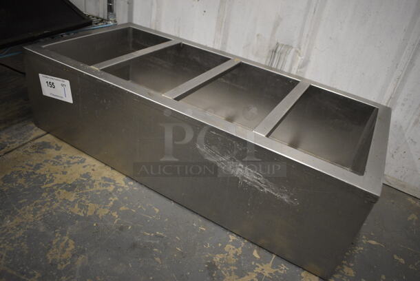 Stainless Steel Bin w/ 4 Sections. 30x14.5x8 - Image 4 of 4