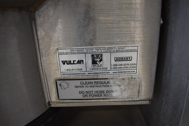BEAUTIFUL! Vulcan Hart Model K12ETT Stainless Steel Commercial Electric Powered Floor Style 12 Gallon Tilting Kettle. 208-240 Volts, 1/3 Phase.  - Image 4 of 8
