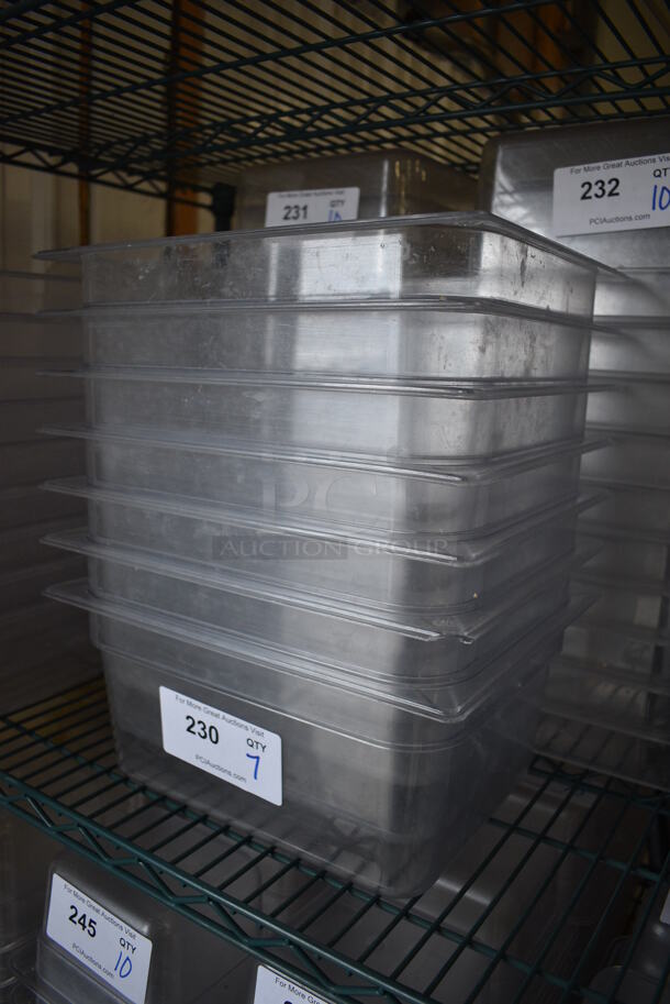10 Clear Poly 1/2 Size Drop In Bins. 1/2x6. 10 Times Your Bid! - Image 2 of 3