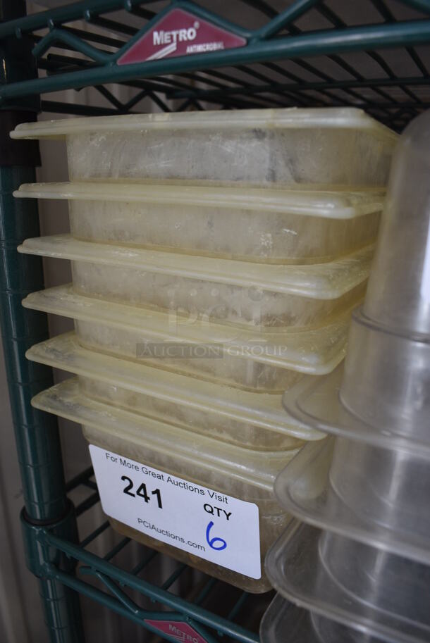 10 Clear Poly 1/6 Size Drop In Bins. 1/6x4. 10 Times Your Bid! - Image 2 of 3