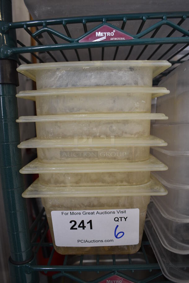 10 Clear Poly 1/6 Size Drop In Bins. 1/6x4. 10 Times Your Bid! - Image 3 of 3