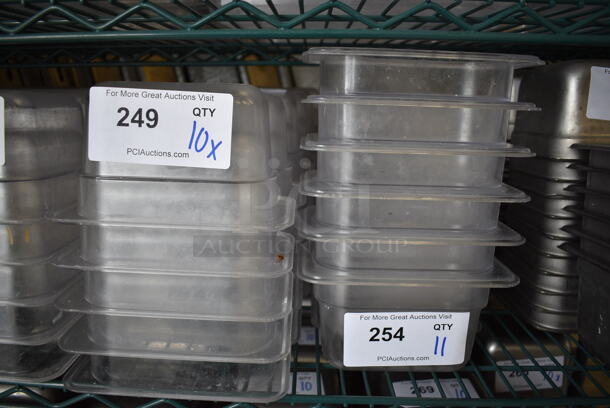 10 Clear Poly 1/9 Size Drop In Bins. 1/9x4. 10 Times Your Bid! - Image 3 of 3