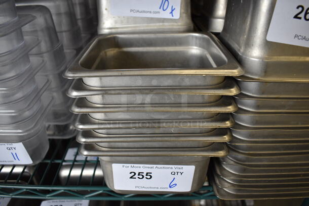 10 Stainless Steel 1/6 Size Drop In Bins. 1/6x4. 10 Times Your Bid! - Image 2 of 4