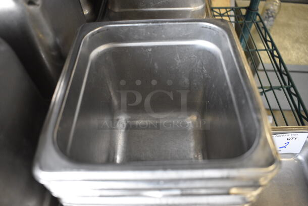 20 Stainless Steel 1/6 Size Drop In Bins. 1/6x6. 20 Times Your Bid! - Image 2 of 4
