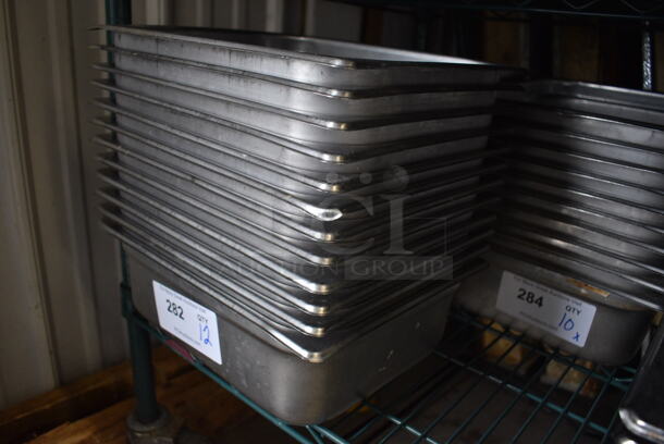 10 Stainless Steel 1/2 Size Drop In Bins. 1/2x4. 10 Times Your Bid! - Image 2 of 4