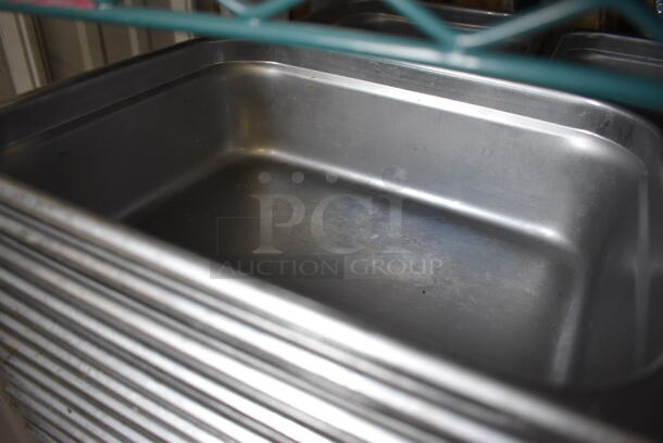 10 Stainless Steel 1/2 Size Drop In Bins. 1/2x4. 10 Times Your Bid! - Image 3 of 4