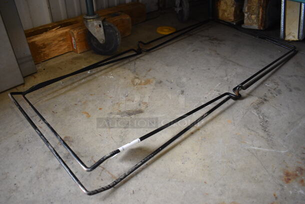 Black Metal Laundry Bag Frame. 38x16