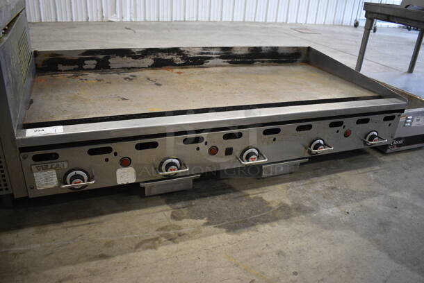 SWEET! Vulcan Stainless Steel Commercial Countertop Natural Gas Powered Flat Top Griddle w/ Thermostatic Controls. 60x32x15.5 - Image 2 of 6