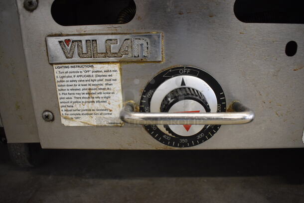 SWEET! Vulcan Stainless Steel Commercial Countertop Natural Gas Powered Flat Top Griddle w/ Thermostatic Controls. 60x32x15.5 - Image 3 of 6