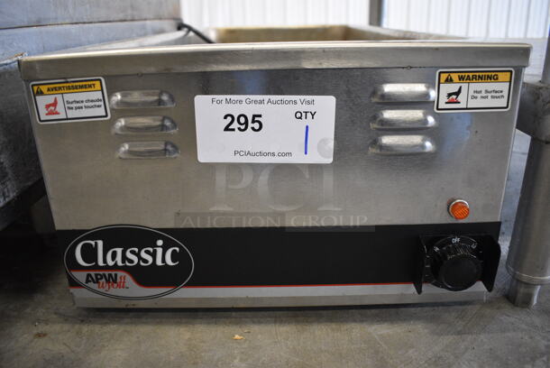 NICE! APW Wyott Classic Standex Model W-43V Stainless Steel Commercial Countertop Food Warmer. 120 Volts, 1 Phase. 14.5x29.5x9. Tested and Working! - Image 2 of 5