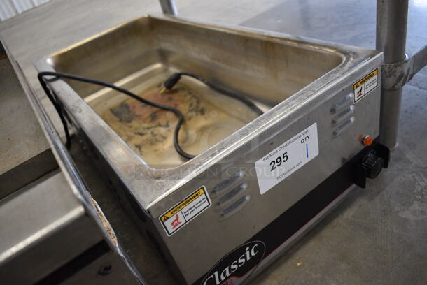 NICE! APW Wyott Classic Standex Model W-43V Stainless Steel Commercial Countertop Food Warmer. 120 Volts, 1 Phase. 14.5x29.5x9. Tested and Working! - Image 3 of 5