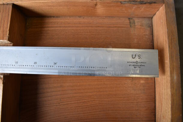 Scherr Tumico Tools No. 395-24 24" Vernier Height Gage w/ Wooden Case. 30x6x2, Case: 32.5x8.5x4.5 - Image 2 of 7