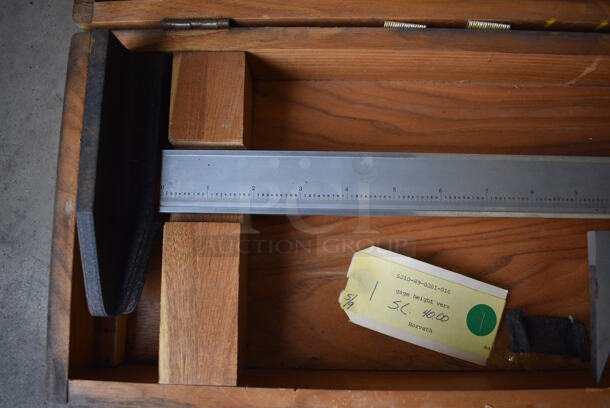Scherr Tumico Tools No. 395-24 24" Vernier Height Gage w/ Wooden Case. 30x6x2, Case: 32.5x8.5x4.5 - Image 4 of 7