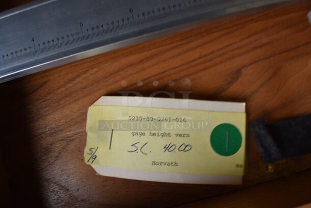 Scherr Tumico Tools No. 395-24 24" Vernier Height Gage w/ Wooden Case. 30x6x2, Case: 32.5x8.5x4.5 - Image 5 of 7