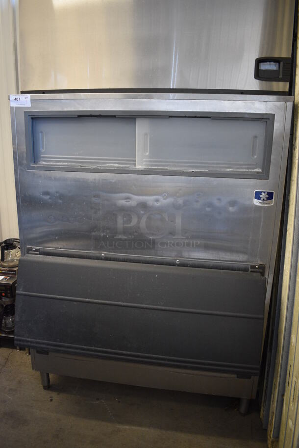 BEAUTIFUL! LATE MODEL! Manitowoc Model IY1496N-261X Stainless Steel Commercial Ice Machine Head on Stainless Steel Bin. 208-230 Volts, 1 Phase. 48x40x93 - Image 3 of 8